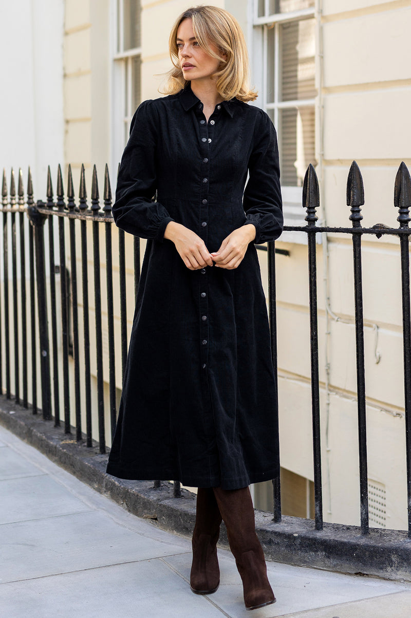a line corduroy dress Aspiga, Ethical Ladies A-Line Cord Dress, Navy, Office Wear inv-140 Attribute:Large Line Dry Tall White Dressers &