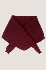 Merino Wool Tie Neck Scarf | Wine