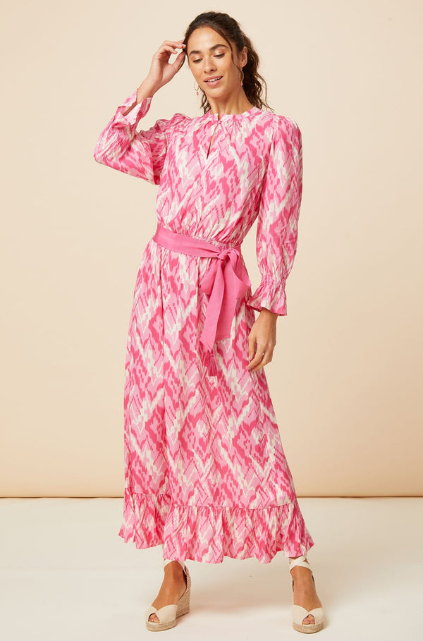 Maeve EcoVero™ Dress | Fluid Abstract Pink