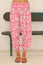 Harem Organic Cotton Trousers | Paradise Pink/White