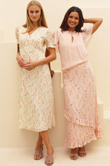 RHS Sally Anne Short Sleeve Dress | Cream