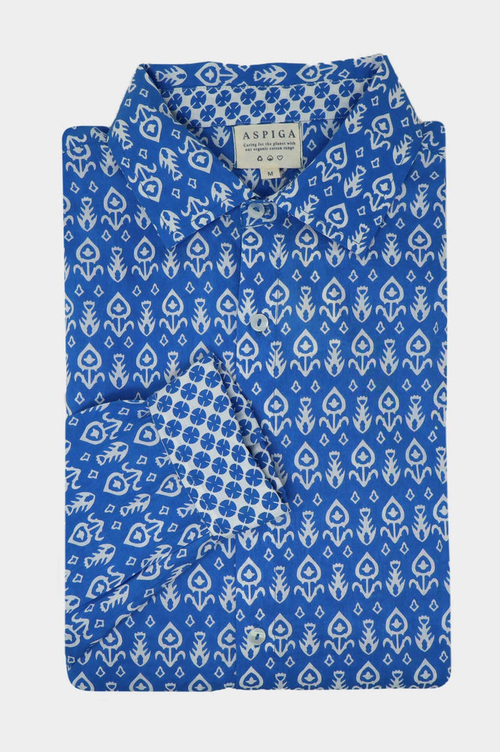 aspiga Men's Printed Cotton Shirt