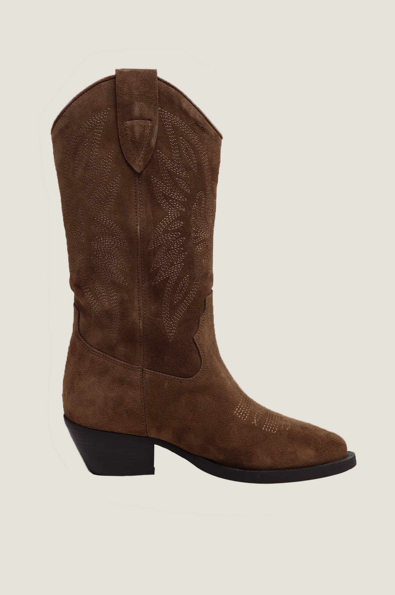 Camilla Cowboy Boots | Chocolate