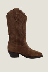 Camilla Cowboy Boots | Chocolate