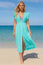 Lou Wrap Kaftan | Turquoise