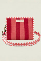 Small Cotton Quilted Bag | Stripe/Pink