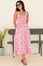 Rhianna Organic Cotton Dress | Pink/White