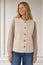 Borg Wool Blend Gilet | Cream