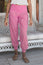 Harem Organic Cotton Trousers | Buttercup Pink/White