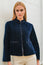 Velvet Quilted Jacket | Navy