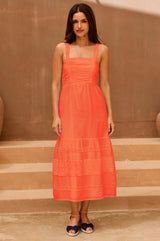 Marielle Cotton Dobby Dress | Grenadine