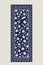 Block Print Scarf 70cm x 180cm | Cream/Navy