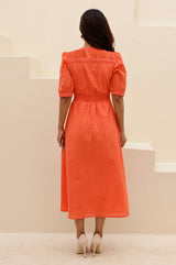 APPROVED Iris Organic Cotton Dobby Dress | Grenadine - Aspiga