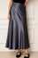 Satin Slip Skirt | Slate
