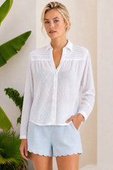 Livi Organic Cotton Blouse | White