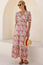 Billie Short Sleeve Organic Cotton Dress | White/Red