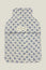 Block Print Hot Water Bottle Cover | Blue/White