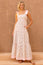 Tabitha Organic Cotton Dress | White/Coral