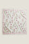 RHS Printed Silk Scarf 100cm x 100cm | Cream/Pink