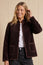 Velvet Quilted Jacket | Chocolate