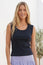 Rib Tank Top | Navy