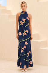RHS Halter Neck Dress | Navy