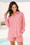 Hattie Cotton Stripe Shirt | Red/White