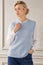 Alpaca Blend Knitted Tank | Ice Blue