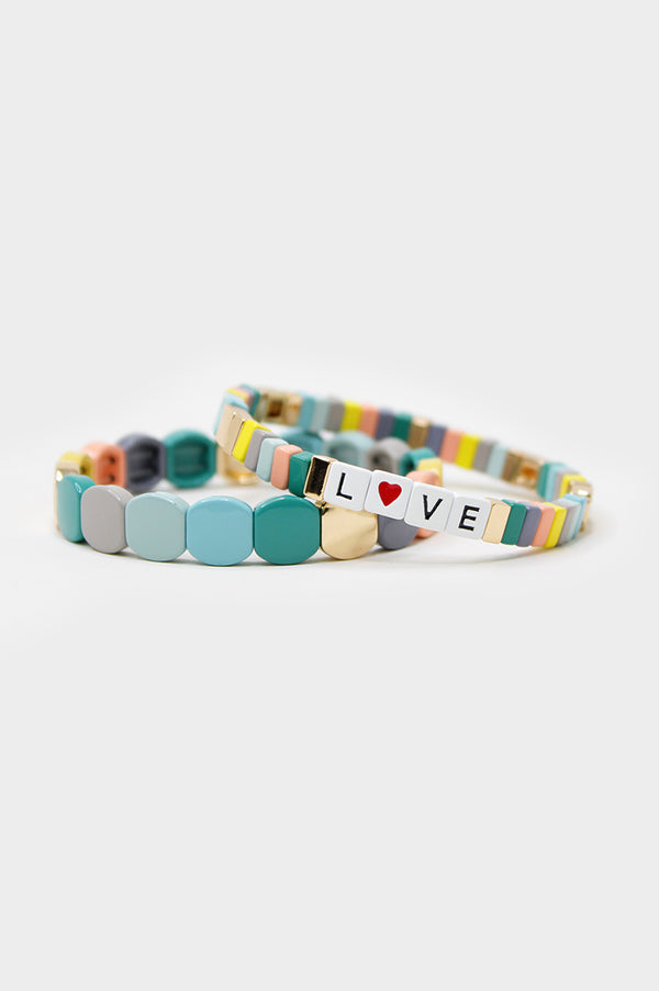 Duo Love Bracelet | Pastel Blue