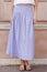 Stripe Dropped Waist Skirt | Blue/Red/White