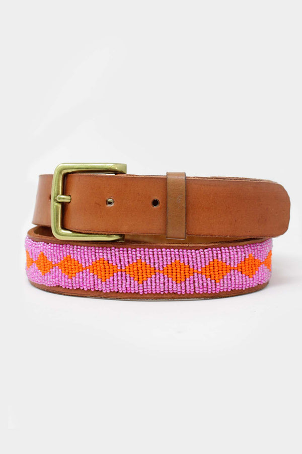 Diamond Belt | Pink/Orange