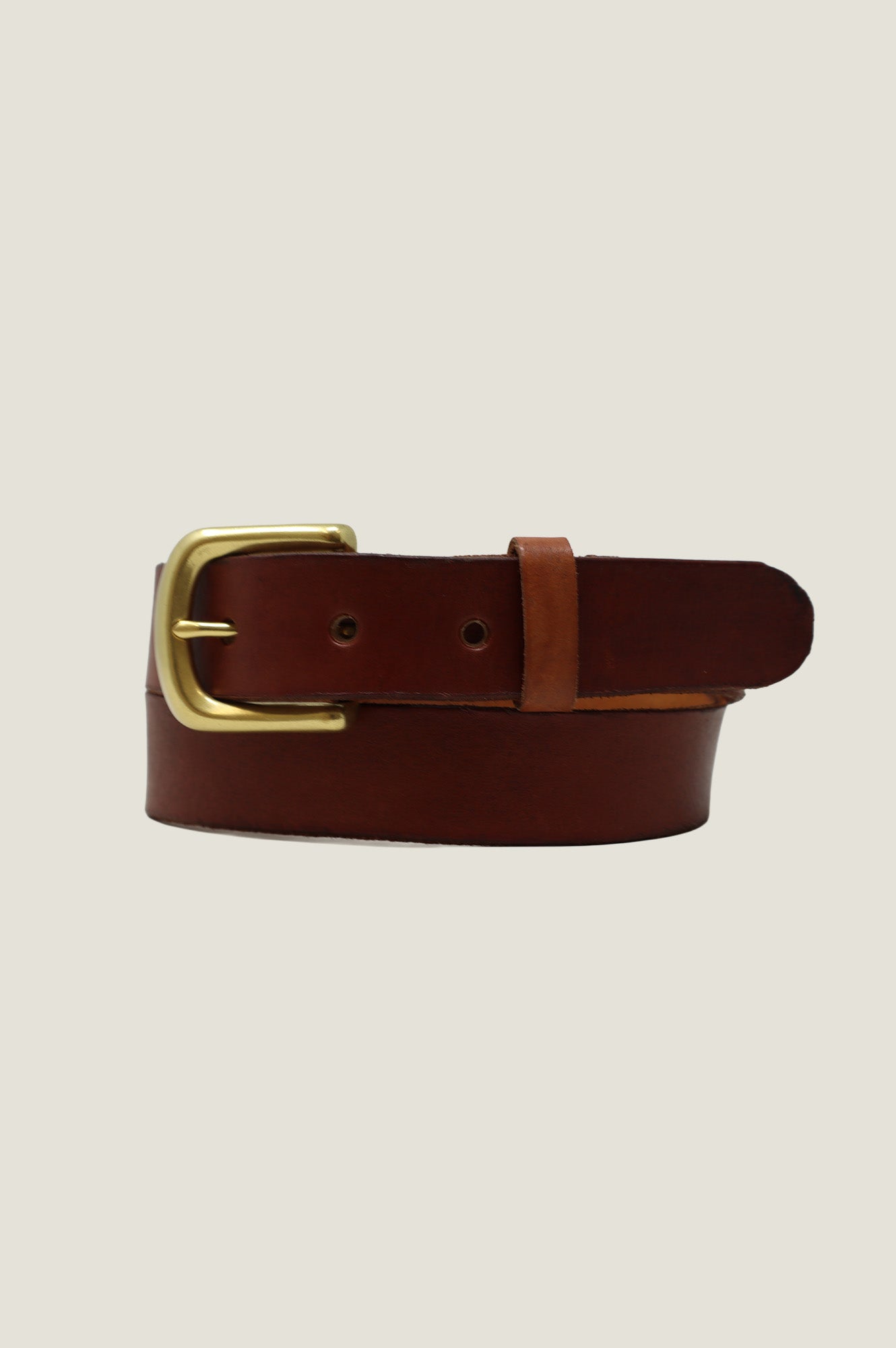 Plain Leather Belt | Tan - Aspiga