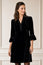 Elsie Short Velvet Dress | Black