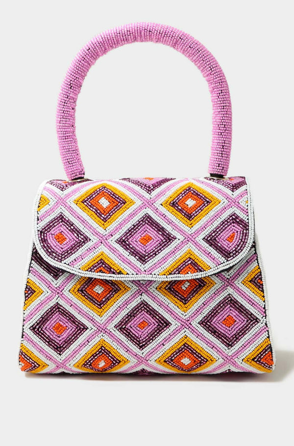 Beaded Handbag | Pink