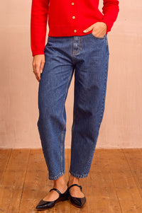 Organic Cotton Barrel Jean | Mid Wash