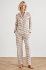 Pyjama Set | Sunflower White/Coral