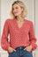 Clea Viscose Crinkle Blouse | Lixus Pink/White