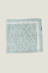 RHS Printed Silk Scarf 70cm x 70cm | Sage/Cream
