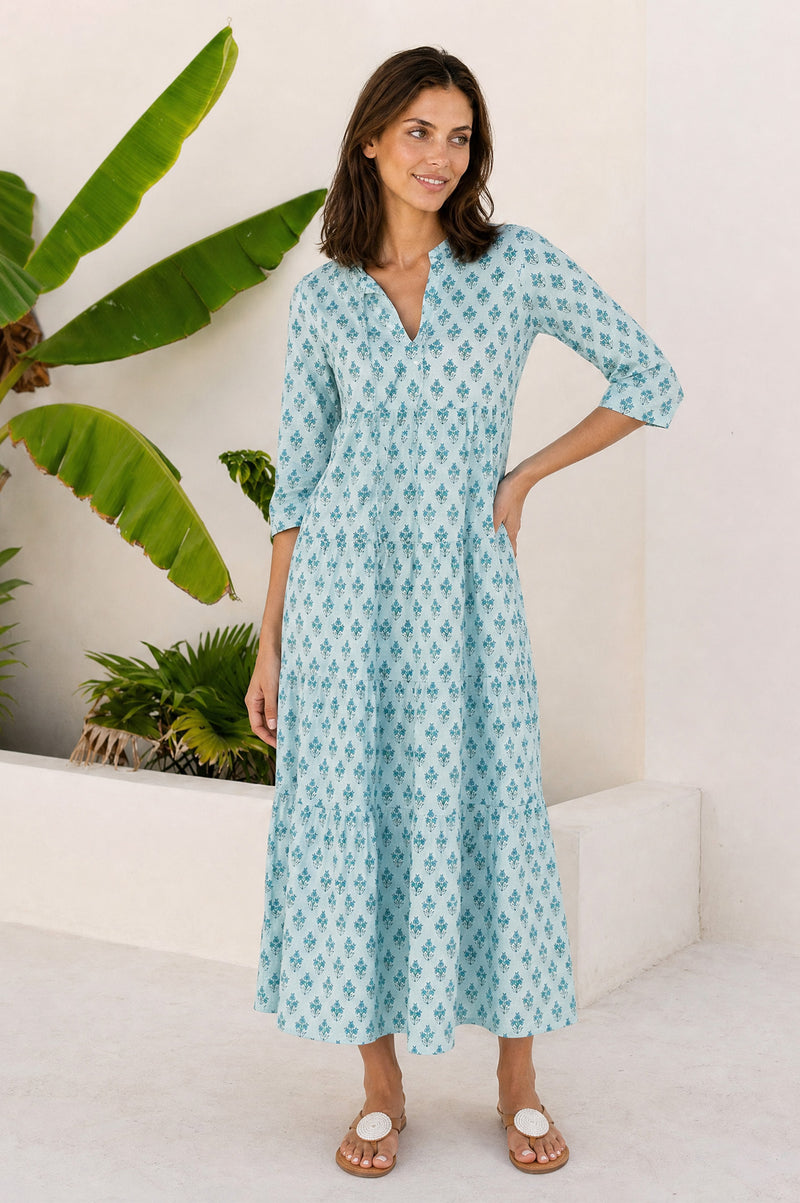 100 organic cotton dresses Emma Dress Blue Willow by Anne Barge Carolina Herrera Polka Dot adding a touch of Size:XL: M 11-12.5