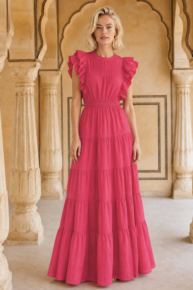 plain pink dress Solid Deep -100 Pink Shades On Ozcushions On All Products French A-Line by Ozcushions weekend plans Aspiga Womens Sustainable Rose Frill