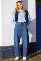 Denim Horseshoe Jean | Denim Wash - Aspiga