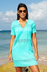 Roxy Kaftan | Turquoise - Aspiga