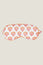 Block Print Eye Mask | Hot Coral