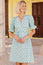 Chloe Organic Cotton Short Dress | Buti Teal