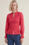 Long Sleeve Shirred Blouse | Red/Pink
