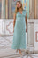 Sophie Viscose Dress | Sage/White
