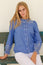 Embroidered Chambray Shirt | Blue