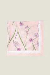 RHS Printed Silk Scarf 70cm x 70cm | Pink/Cream