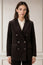 Double Breasted Corduroy Blazer | Chocolate