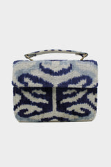 Pine Up Tote | Ikat Blue/White